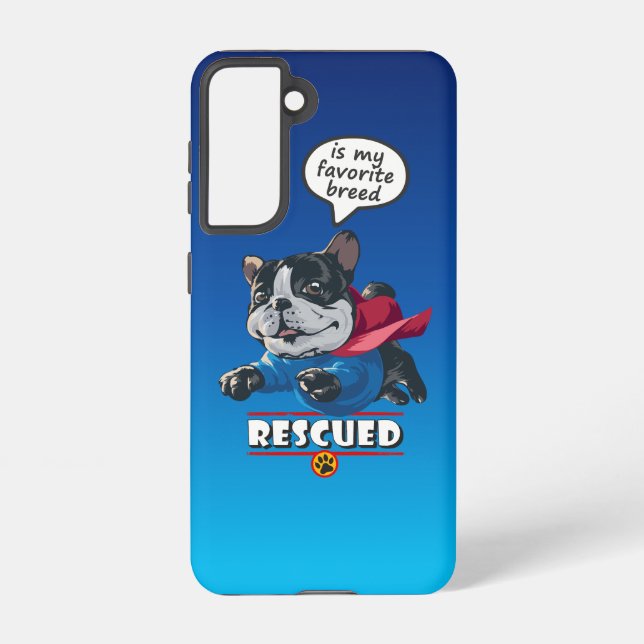 Coque Samsung Galaxy Sauvé est ma race préférée (Verso)