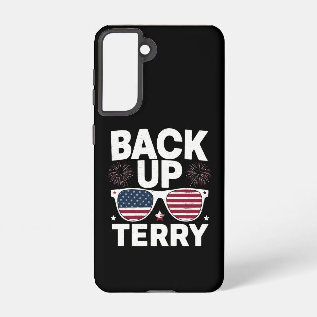 Coque Samsung Galaxy Sauvegarder Terry Funny 4 juillet Feu Patriotique (Verso)
