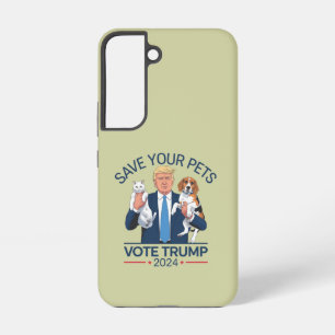 Coque Samsung Galaxy Sauvez Vos Animaux Votez Trump Élection USA Citati