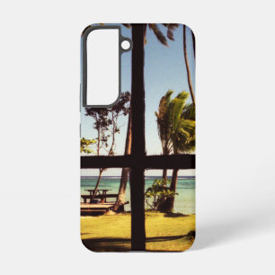 Coque Samsung Galaxy Scène de plage tropicale aux Fidji sgcnm