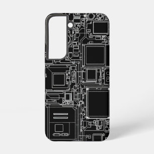 Coque Samsung Galaxy Schéma interne de smartphone Blueprint Circuit