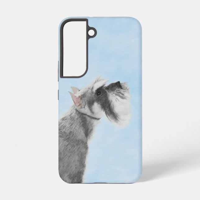 Coque Samsung Galaxy Schnauzer (Géant, Standard)  Peinture - Art Canin (Verso)