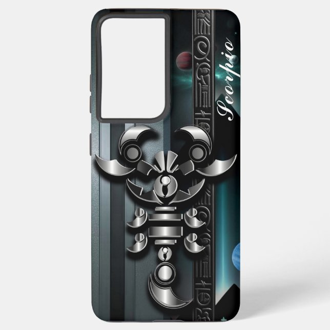 Coque Samsung Galaxy Scorpio, zodiaque, or, Naissance, design, tendance (Verso)