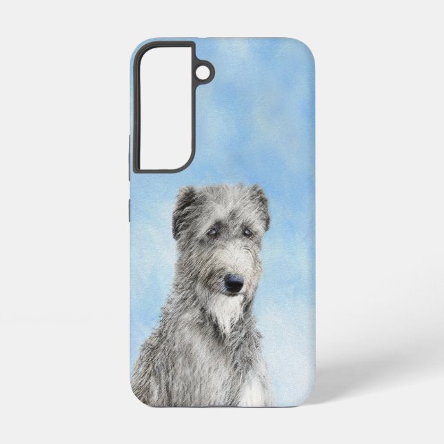 Coque Samsung Galaxy Scottish Deerhound Paining - Original Dog Art (Verso)