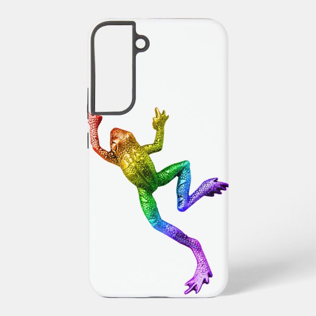 Coque Samsung Galaxy Sculpture de grenouille arc-en-ciel de SlipperyJoe (Verso)
