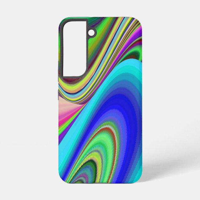 Coque Samsung Galaxy Sentiment d'été, Arc-en-ciel 3D abstrait (Verso)