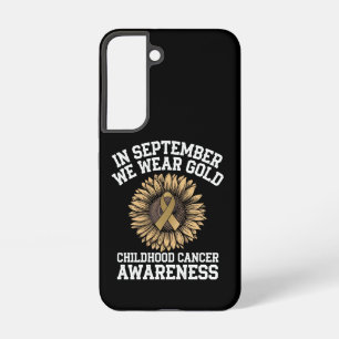 Coque Samsung Galaxy Septembre Nous Portons l'Or Enfant Cancer Sensibil