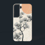 Coque Samsung Galaxy Serene Branch Sunrise Téléphone Case<br><div class="desc">Une branche d'arbre unique aux éléments solaires circulaires évoque calme et équilibre,  parfait pour les amoureux de la nature qui aiment le minimalisme.</div>