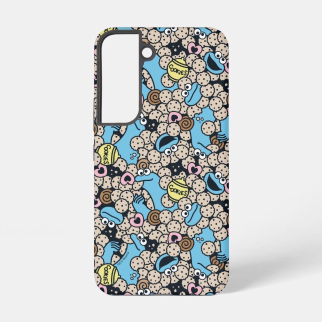 Coque Samsung Galaxy Sésame Sésame | Cookie Monster Doodle Motif (Verso)