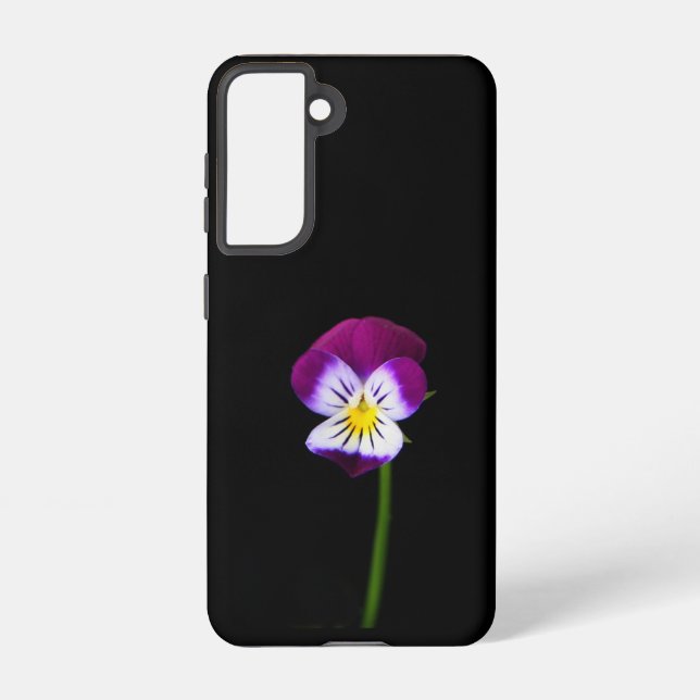 Coque Samsung Galaxy Sgcna Fleur violette (Verso)