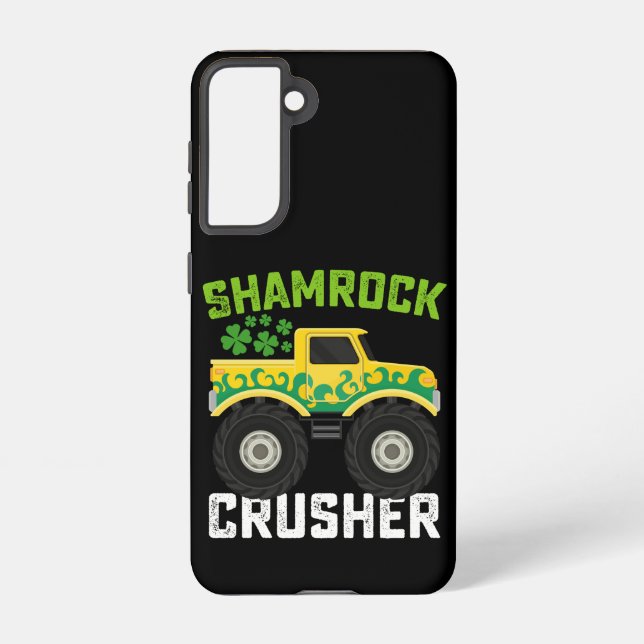 Coque Samsung Galaxy Shamrock Croiseur Monster Camion St Patrick's Day (Verso)
