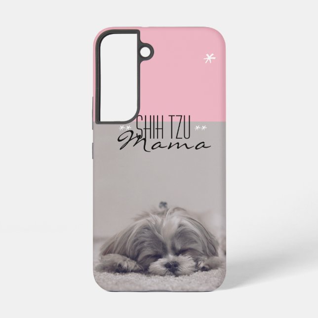 Coque Samsung Galaxy Shih Tzu Mama Samsung Coque pour Dog Moms (Verso)