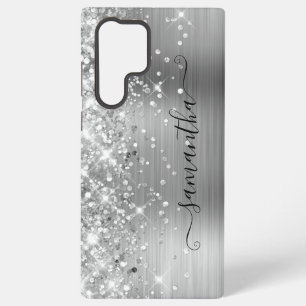 Coque Samsung Galaxy Signature Féminin Pailleté Argenté