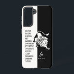 Coque Samsung Galaxy SIGNE LÉO Zodiaque<br><div class="desc">Élégant boîtier en zodiaque noir et blanc.</div>