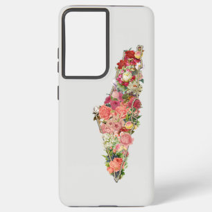 Coque Samsung Galaxy Simple Palestine Map Floral Samsung Galaxy Coque