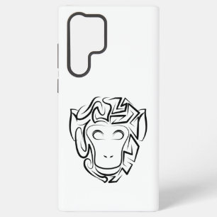 Coque Samsung Galaxy Singe tribal noir et blanc