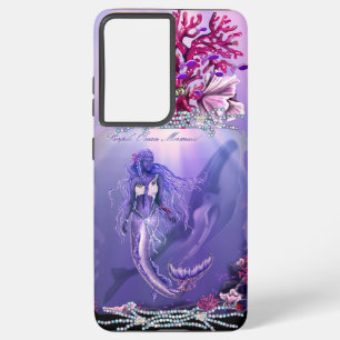 Coque Samsung Galaxy Sirène d'océan violet