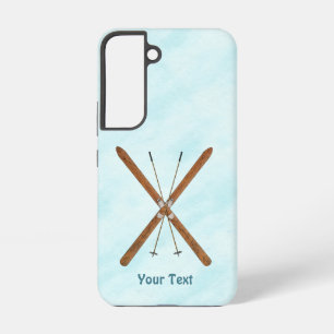 Coque Samsung Galaxy Skis de fond sur un étui OtterBox pour iPhone enne