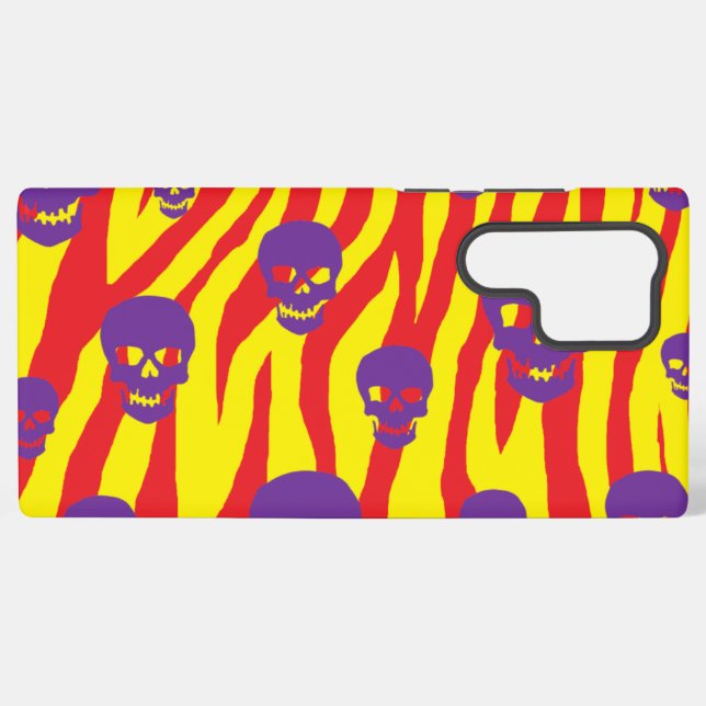 Coque Samsung Galaxy Skully Mod Zebra (Verso Horizontal)