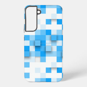 Coque Samsung Galaxy SlipperyJoe's carrés mosaïque d'art moderne tridim