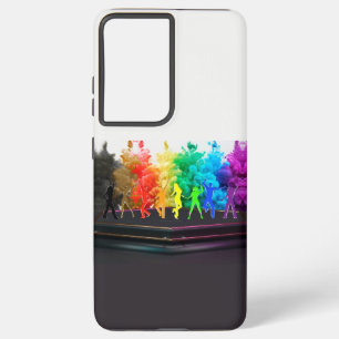 Coque Samsung Galaxy SlipperyJoe's Dancing Pride Shadows cadeaux gay ar