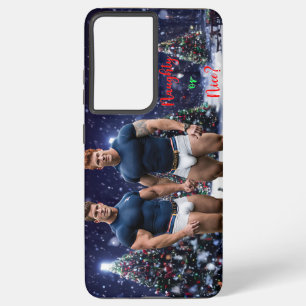 Coque Samsung Galaxy SlipperyJoe's décoré enneigé de Noël tre