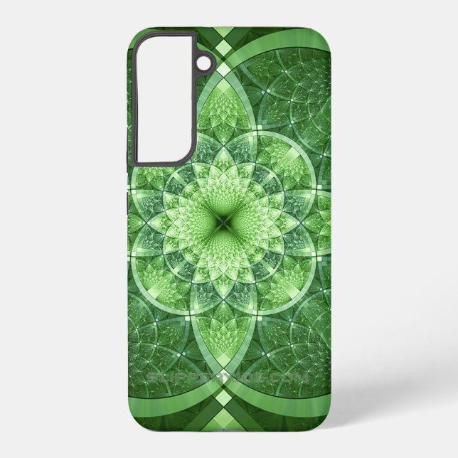 Coque Samsung Galaxy SlipperyJoe's Saint Patrick's Day glowing four feu (Verso)