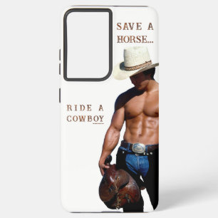 Coque Samsung Galaxy SlipperyJoe's sauve cheval monter chapeau de cowbo