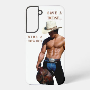 Coque Samsung Galaxy SlipperyJoe's sauve cheval monter chapeau de cowbo