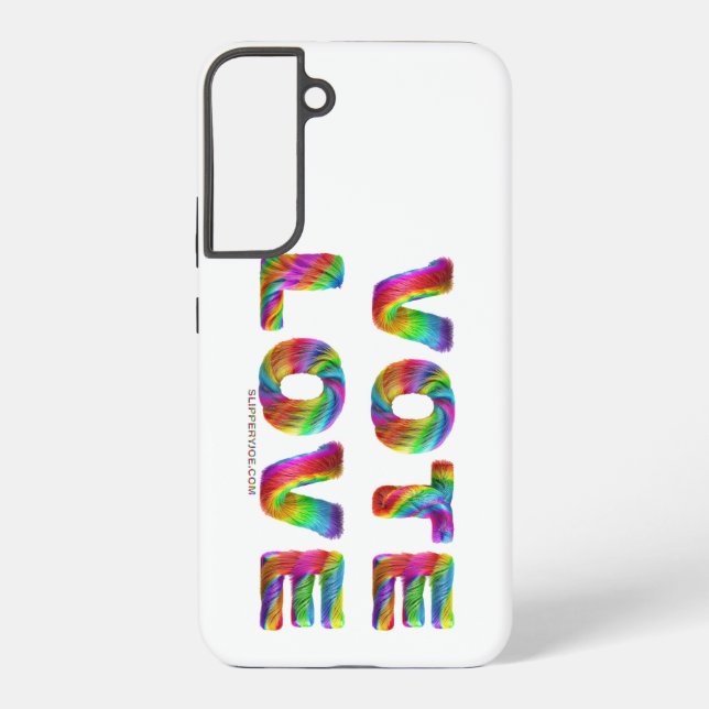 Coque Samsung Galaxy SlipperyJoe's vote amour égalité cadeaux gay pride (Verso)