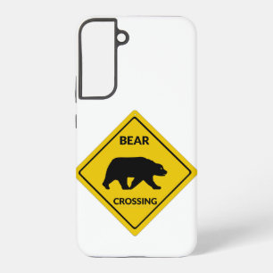 Coque Samsung Galaxy SlipperySignal de passage de l'ours de Joe silhoue