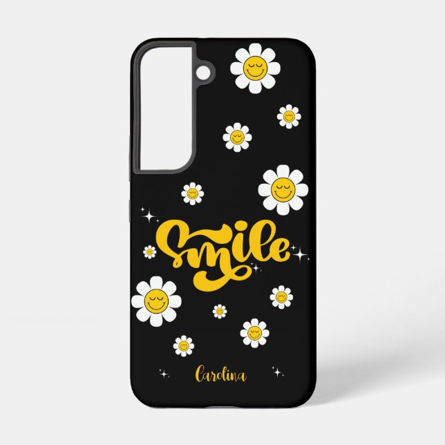 Coque Samsung Galaxy Smile Daisy garden Personnalisable (Verso)