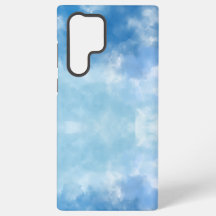Soft Blue Sky Watercolor Cloud iPhone Case