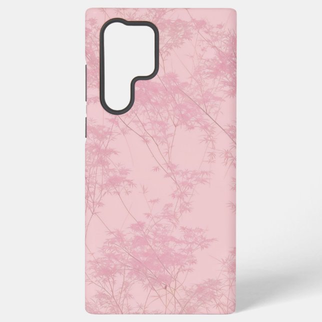 Coque Samsung Galaxy Soft Pink Bamboo Grove Pattern Phone Case (Verso)