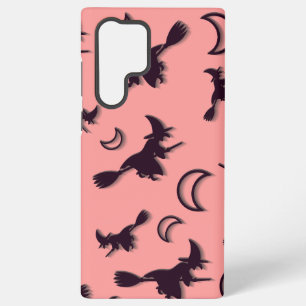 Coque Samsung Galaxy Sorcière volante parmi la demi-lune la nuit d'Hall