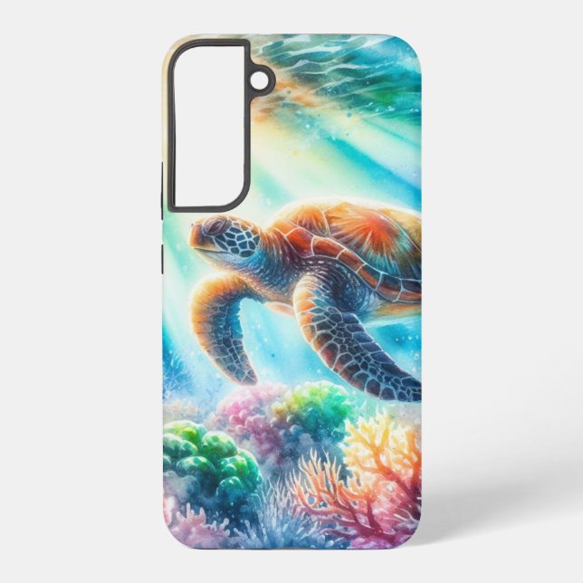 Coque Samsung Galaxy Sous la tortue de mer (Verso)