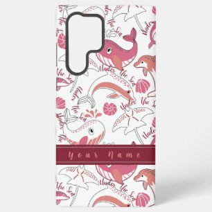 Coque Samsung Galaxy Sous le Motif Sea Cute Marine Animals Imprimer