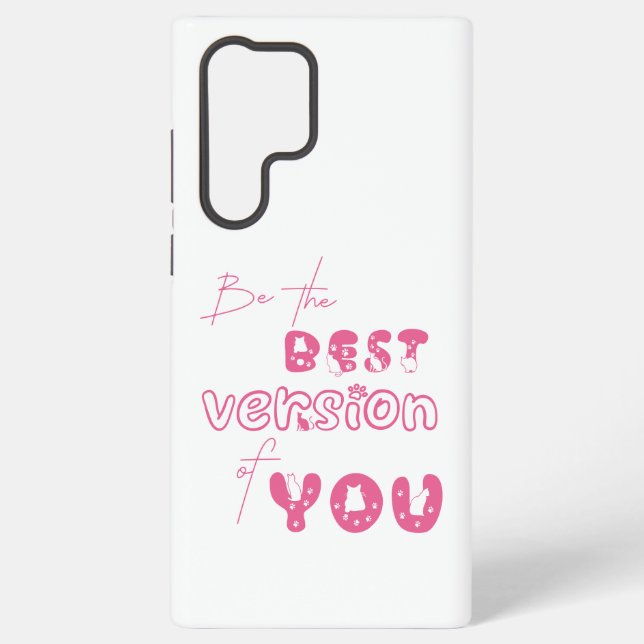 Coque Samsung Galaxy Soyez La Meilleure Version De Vous Cute Cat (Verso)