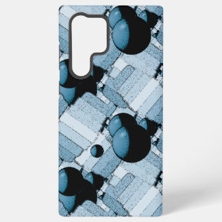 Coque Samsung Galaxy Sphère géométrique bleue