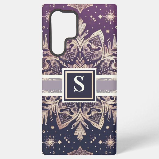 Coque Samsung Galaxy Splendeur de flocon de neige nordique (Verso)