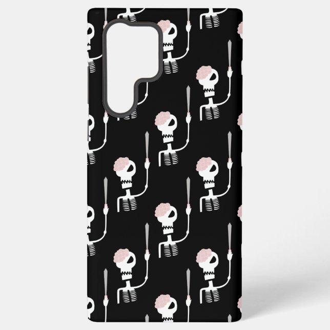Coque Samsung Galaxy squelette d'Halloween avec une épée  (Verso)