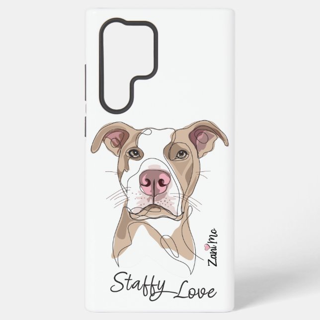 Coque Samsung Galaxy Staffy Love - Zani Mo Protection (Verso)