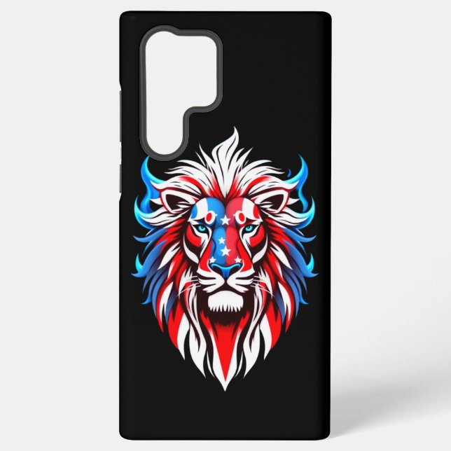 Coque Samsung Galaxy Stars Stripes et Roar (Verso)