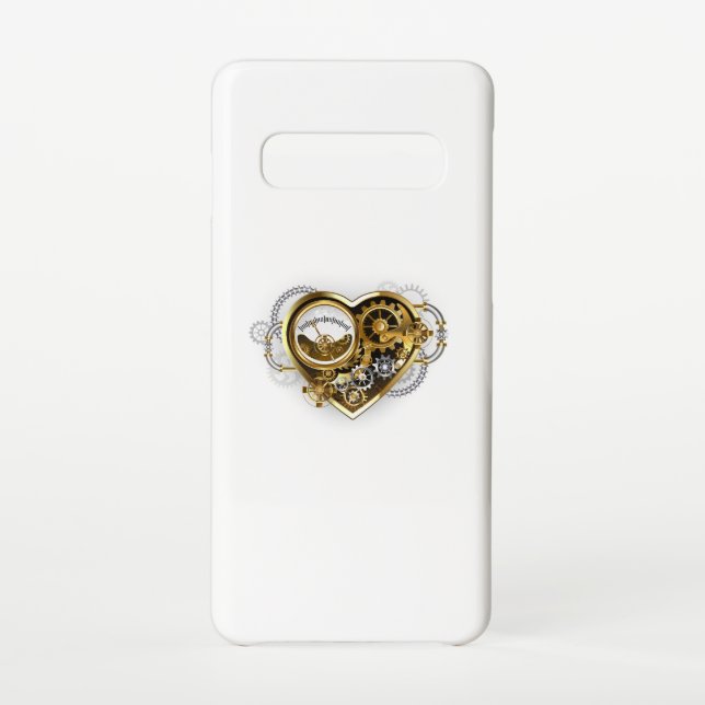 Coque Samsung Galaxy Steampunk Heart with a Manometer (Dos)