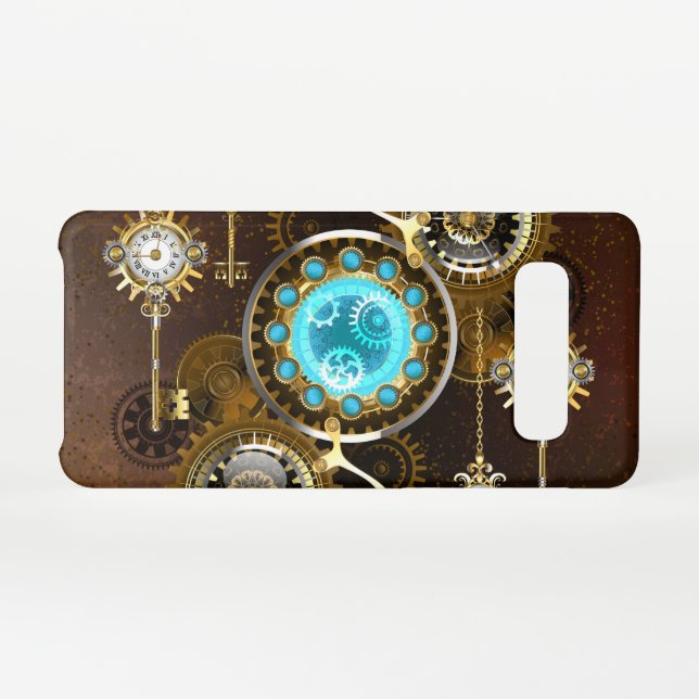 Coque Samsung Galaxy Steampunk Rusty Background (Dos Horizontal)
