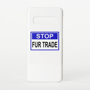 Coque Samsung Galaxy S10 Stop Fur Trade Panneau bleu