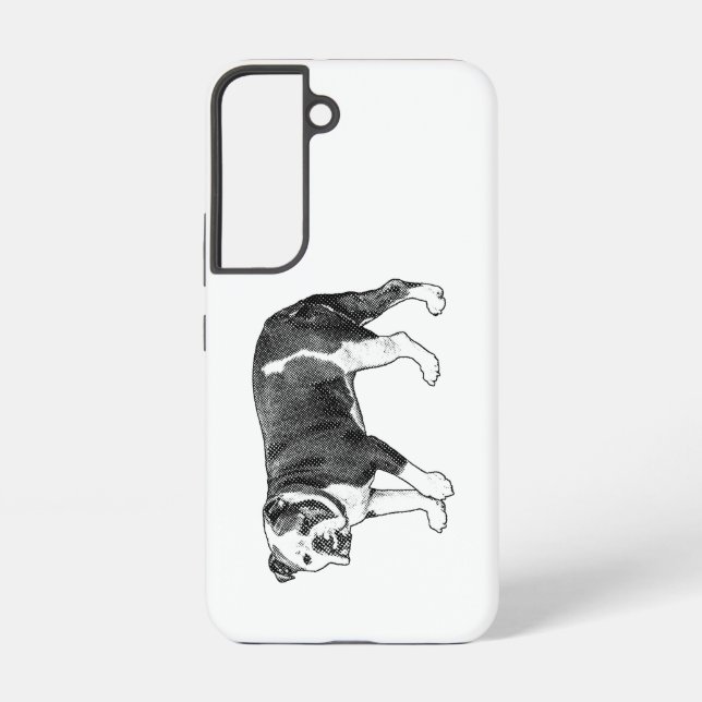 Coque Samsung Galaxy Sturdy Bulldog, Manga Dot Samsung Case (Verso)
