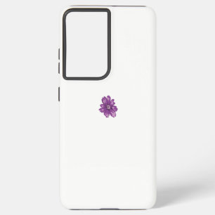 Coque Samsung Galaxy Style Fille, Aubergine Légère, Cèdre Blanchi