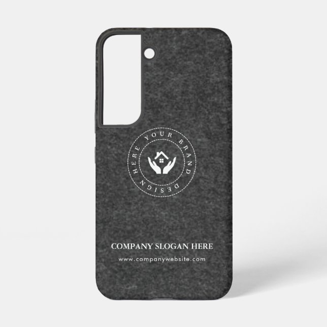 Coque Samsung Galaxy Style moderne, logo modifiable et texte (Verso)