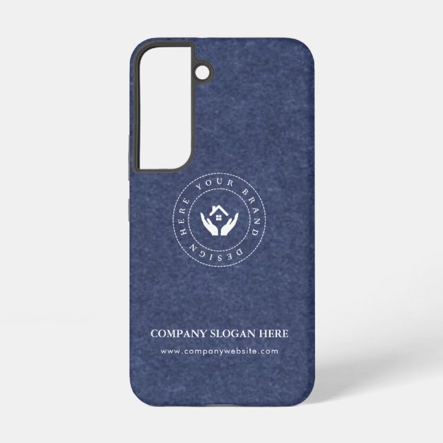 Coque Samsung Galaxy Style moderne, logo modifiable et texte (Verso)